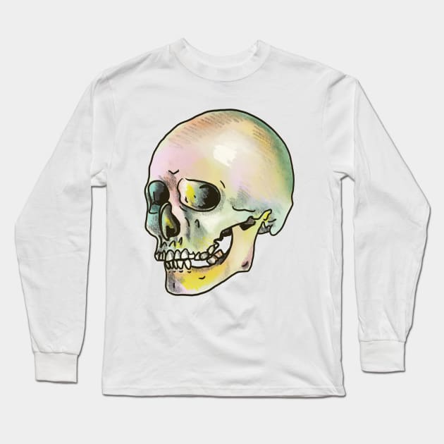 Skull Long Sleeve T-Shirt by shehitsback